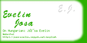 evelin josa business card